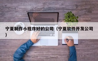 云梦宁夏制作小程序好的公司（宁夏软件开发公司）